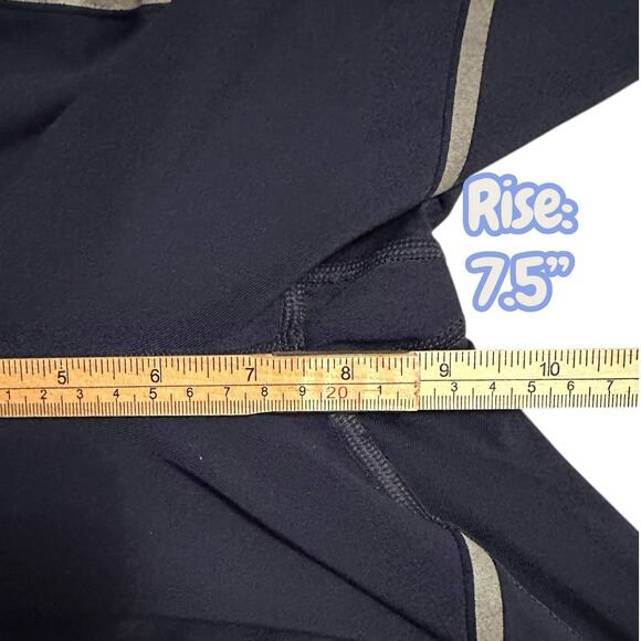 Athleta Reflective Stride Leggings Navy Blue Women's Size Small Athletic Running - Picture 8 of 10